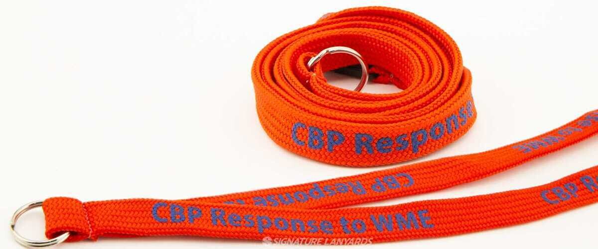 Custom tube lanyards in multiple colors