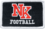 Nk Football Red and Black Patch